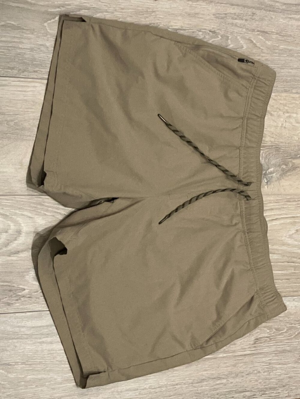 Chaps Men's XXL Khaki Performance Shorts Elastic Waist Drawstring